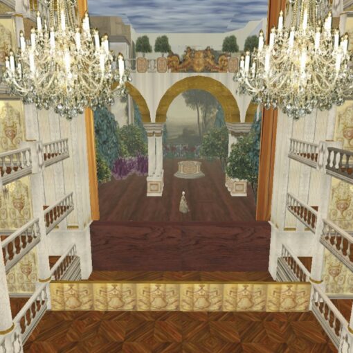 Ópera Real de Lisboa - Vista interior da sala sobre o palco